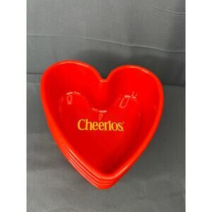 Vintage Cheerios Heart Bowls Set of 4